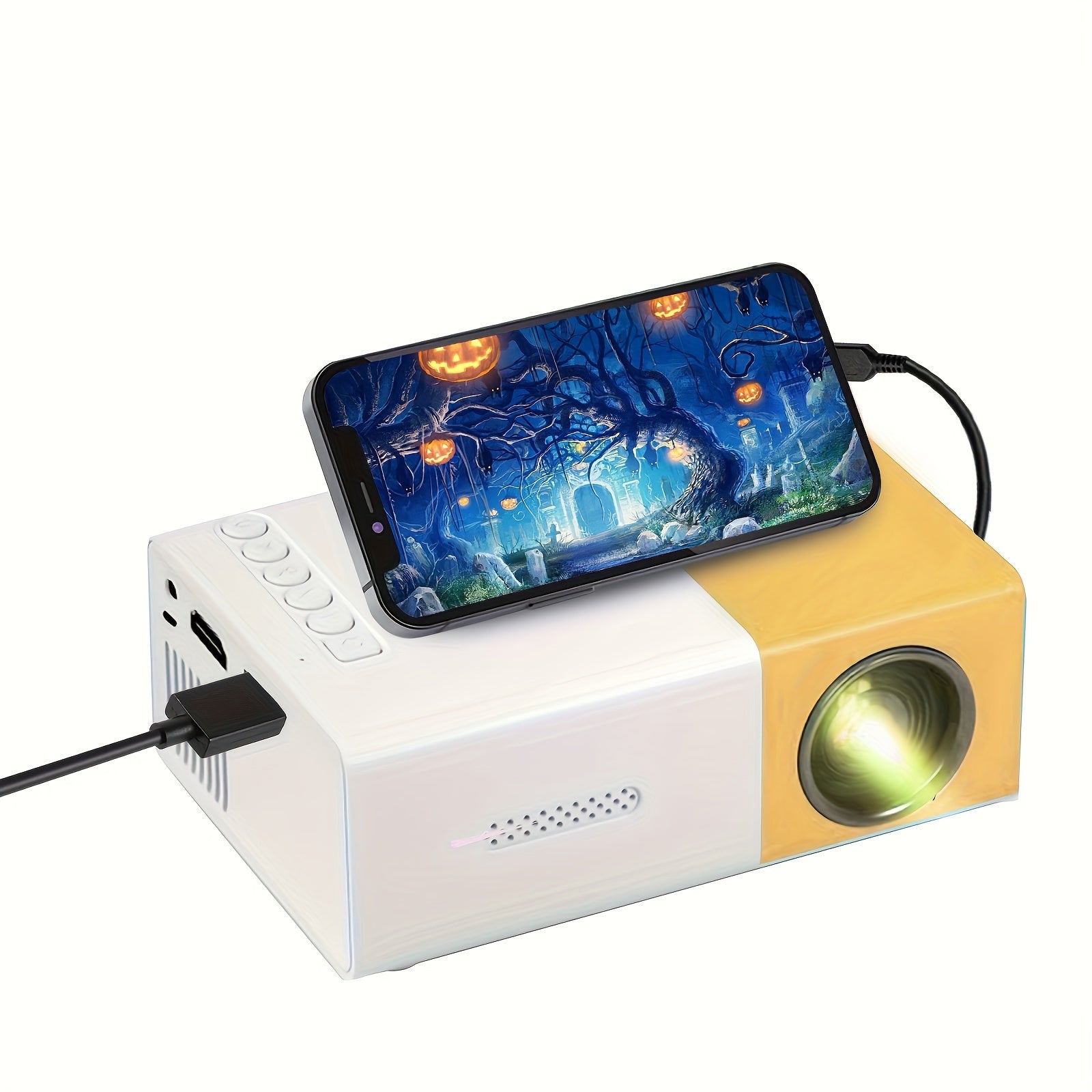 Mini Proyector Portátil LED – Cine en Casa HD para Celular y TV