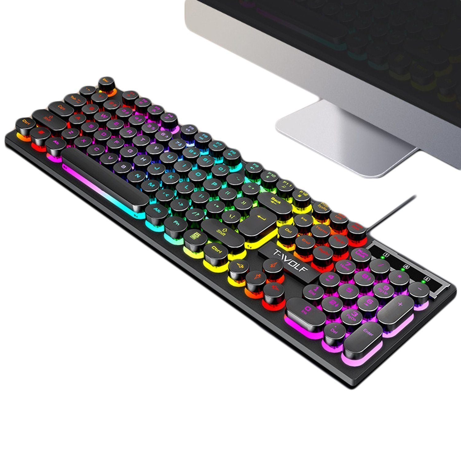 Teclado Gamer JG-666 Retroiluminado RGB – Mecánico, Ergonómico y Antighosting